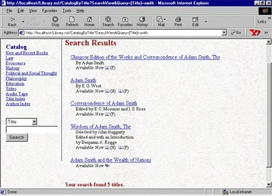 Search results